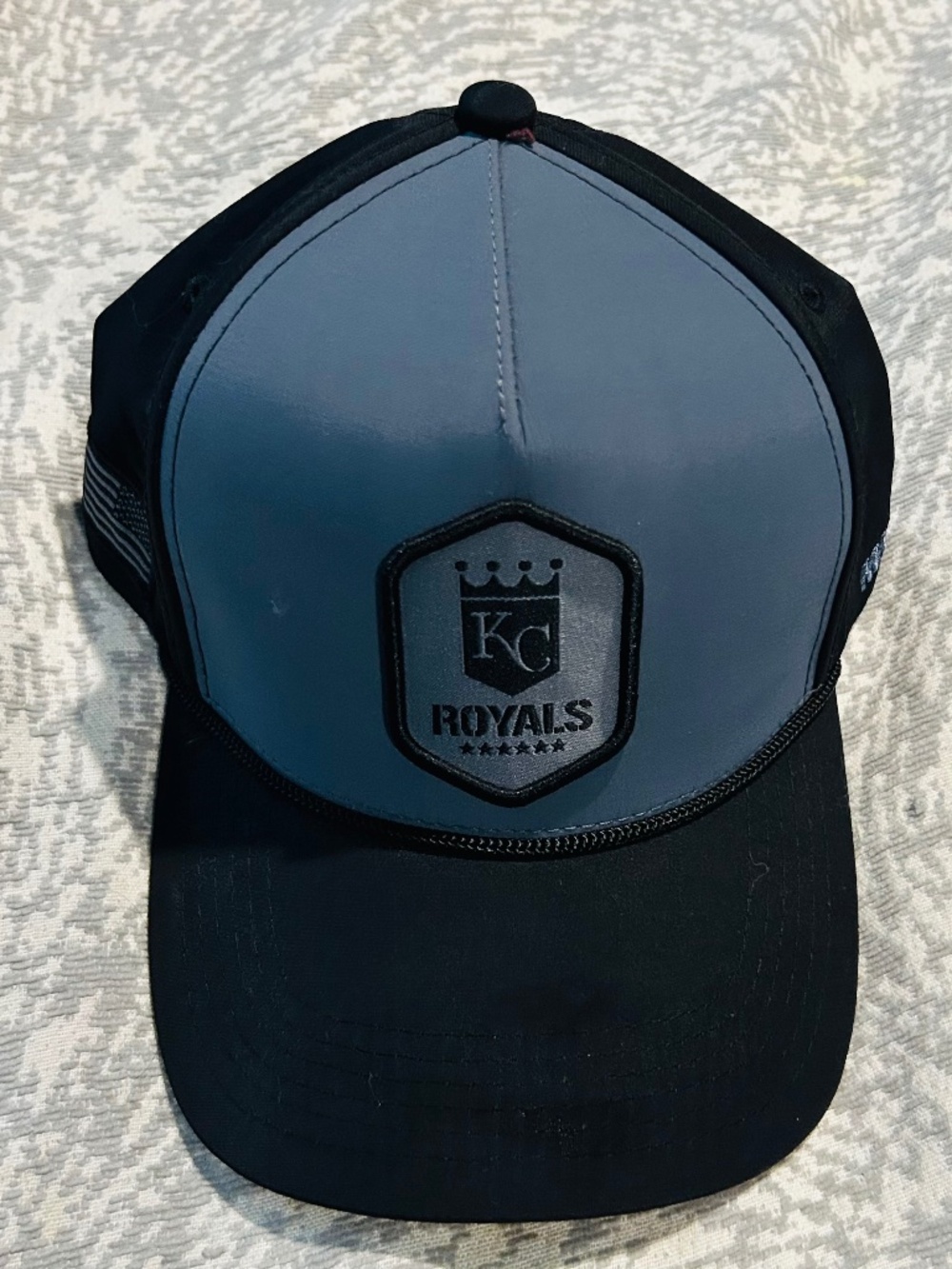 Kansas City Royals USMC Marines Snapback Hat – Gray & Black Mesh Trucker